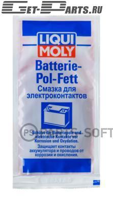 LIQUI MOLY Смазка д/электроконтактов Batterie-Pol-Fett (0,01кг)